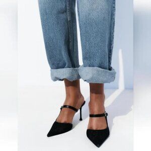 ZARA HEELED MESH MULES
